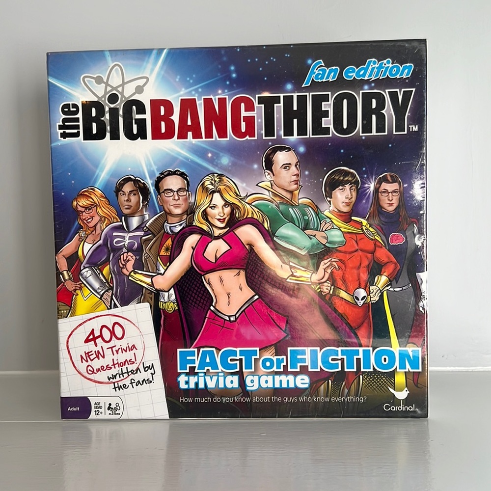 New Sealed The Big Bang Theory Fan Edition FACT or FICTION Trivia Game